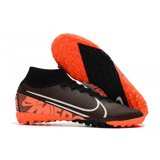 Nike Mercurial Superfly 7 Elite MDS TF Black Orange White 39-45