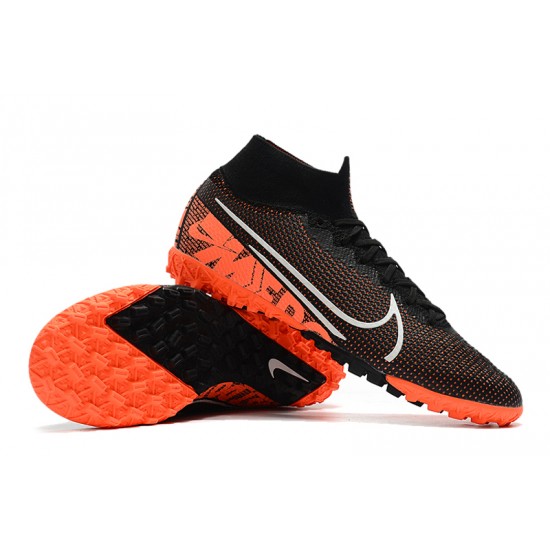 Nike Mercurial Superfly 7 Elite MDS TF Black Orange White 39-45