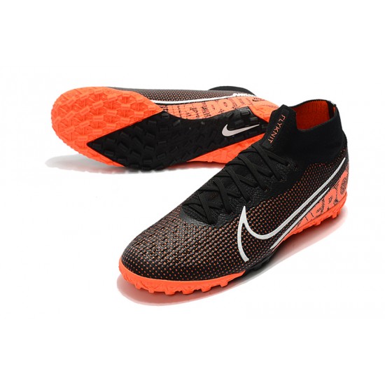 Nike Mercurial Superfly 7 Elite MDS TF Black Orange White 39-45