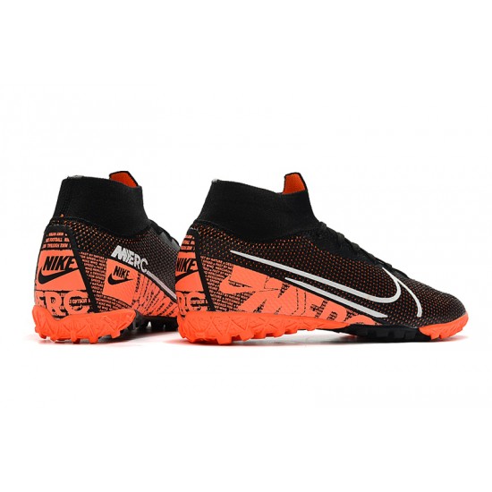 Nike Mercurial Superfly 7 Elite MDS TF Black Orange White 39-45