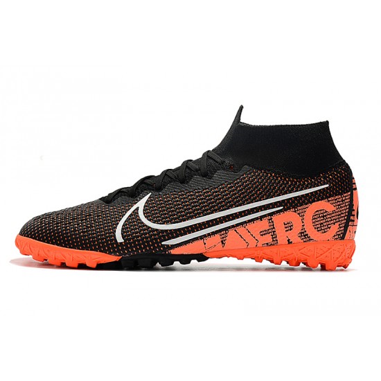 Nike Mercurial Superfly 7 Elite MDS TF Black Orange White 39-45