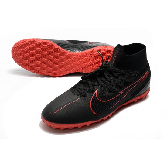 Nike Mercurial Superfly 7 Elite MDS TF Black Red 39-45