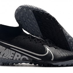 Nike Mercurial Superfly 7 Elite MDS TF Black Silver 39-45