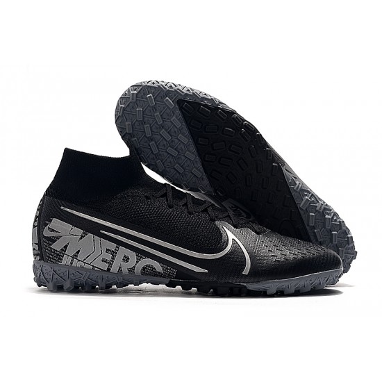 Nike Mercurial Superfly 7 Elite MDS TF Black Silver 39-45