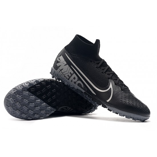 Nike Mercurial Superfly 7 Elite MDS TF Black Silver 39-45