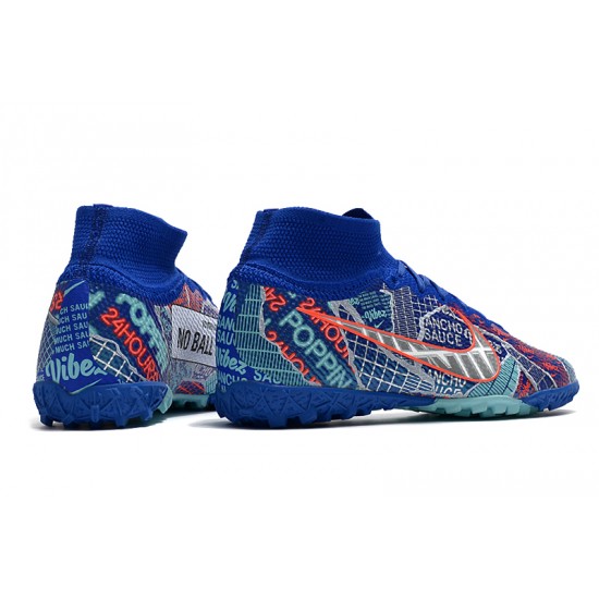 Nike Mercurial Superfly 7 Elite MDS TF Blue Orange 39-45