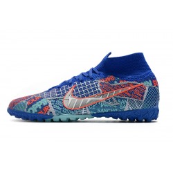 Nike Mercurial Superfly 7 Elite MDS TF Blue Orange 39-45