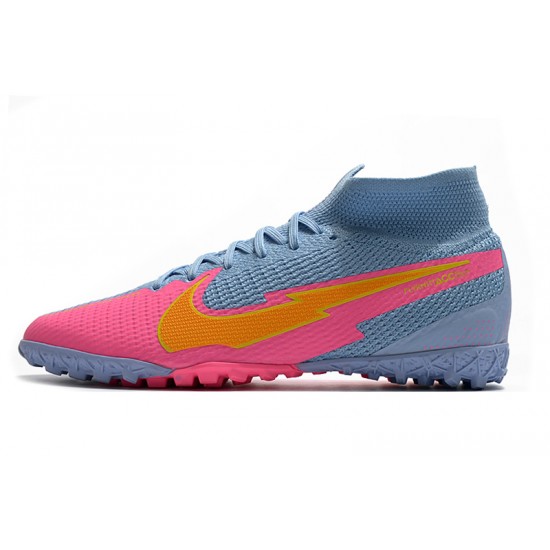 Nike Mercurial Superfly 7 Elite MDS TF Blue Pink Orange 39-45