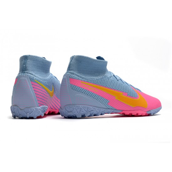 Nike Mercurial Superfly 7 Elite MDS TF Blue Pink Orange 39-45