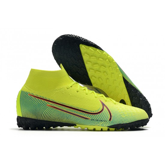 Nike Mercurial Superfly 7 Elite MDS TF Green Orange Blue 39-45