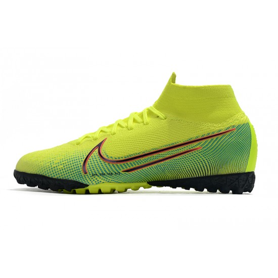 Nike Mercurial Superfly 7 Elite MDS TF Green Orange Blue 39-45