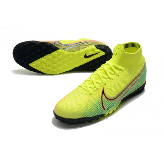 Nike Mercurial Superfly 7 Elite MDS TF Green Orange Blue 39-45