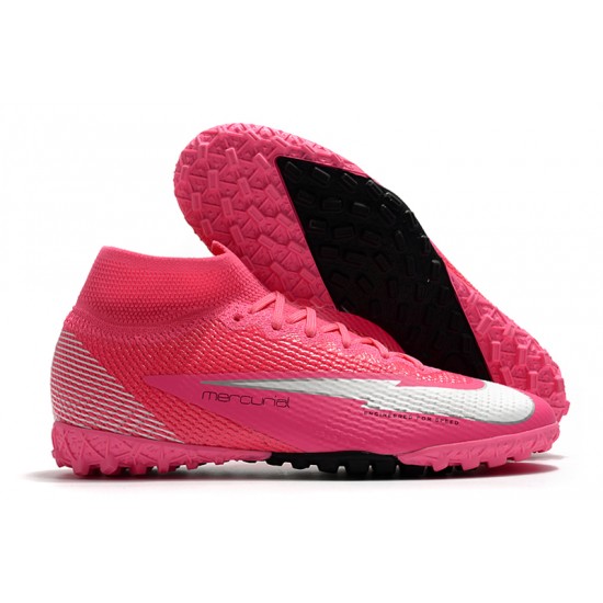 Nike Mercurial Superfly 7 Elite MDS TF Pink White 39-45