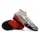 Nike Mercurial Superfly 7 Elite MDS TF Silver Black Red 39-45