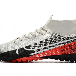 Nike Mercurial Superfly 7 Elite MDS TF Silver Black Red 39-45