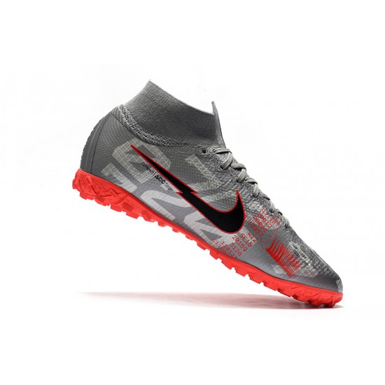 Nike Mercurial Superfly 7 Elite MDS TF Silver Red 39-45