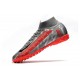 Nike Mercurial Superfly 7 Elite MDS TF Silver Red 39-45