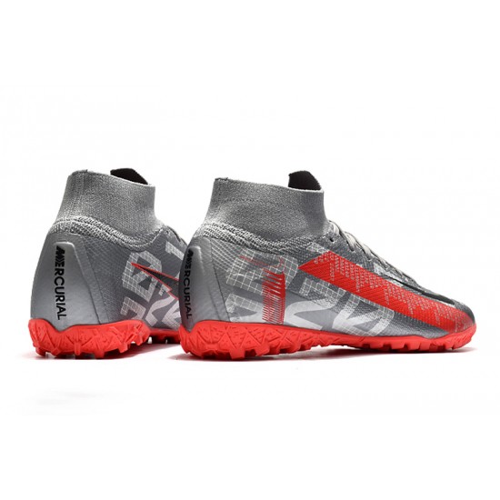 Nike Mercurial Superfly 7 Elite MDS TF Silver Red 39-45