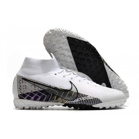 Nike Mercurial Superfly 7 Elite MDS TF White Black 39-45