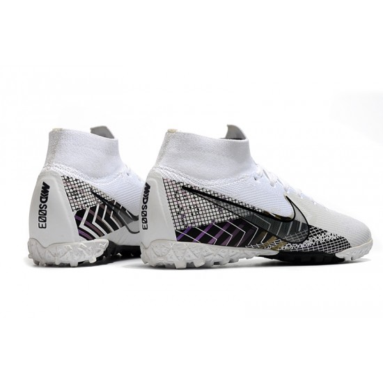 Nike Mercurial Superfly 7 Elite MDS TF White Black 39-45