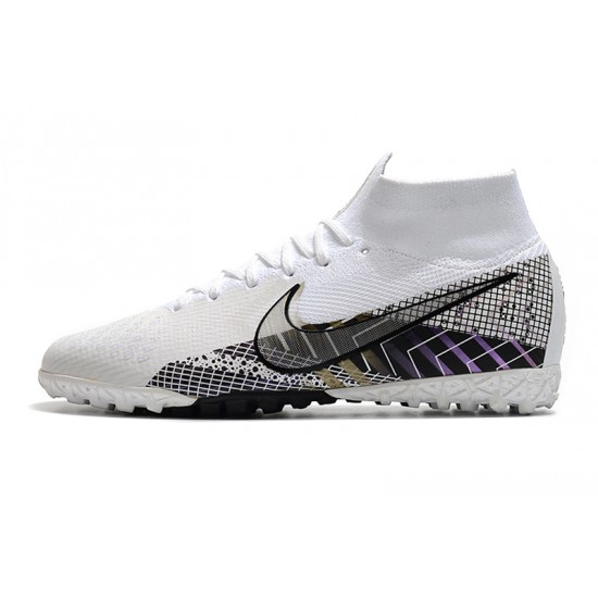 Nike Mercurial Superfly 7 Elite MDS TF White Black 39-45