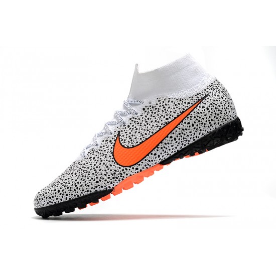 Nike Mercurial Superfly 7 Elite MDS TF White Black Orange 39-45