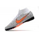 Nike Mercurial Superfly 7 Elite MDS TF White Black Orange 39-45