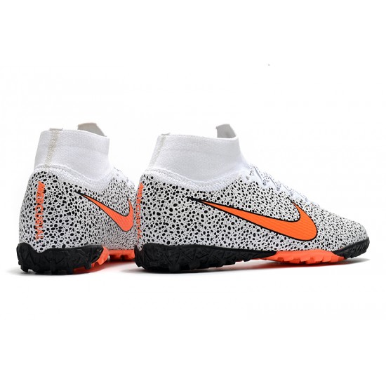 Nike Mercurial Superfly 7 Elite MDS TF White Black Orange 39-45