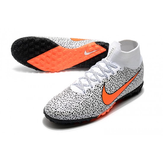 Nike Mercurial Superfly 7 Elite MDS TF White Black Orange 39-45