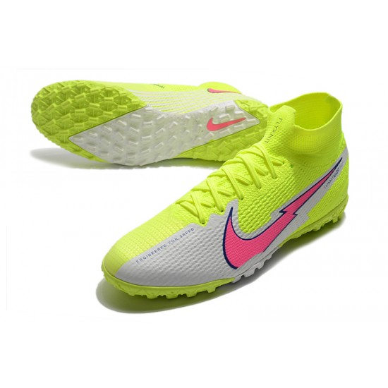 Nike Mercurial Superfly 7 Elite MDS TF White Green Orange 39-45