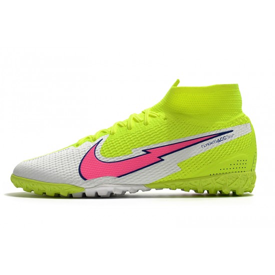 Nike Mercurial Superfly 7 Elite MDS TF White Green Orange 39-45