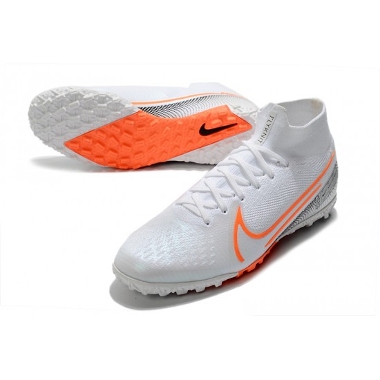 Nike Mercurial Superfly 7 Elite MDS TF White Orange Black 39-45