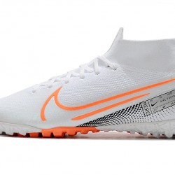 Nike Mercurial Superfly 7 Elite MDS TF White Orange Black 39-45