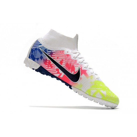 Nike Mercurial Superfly 7 Elite MDS TF White Rainbow Black 39-45