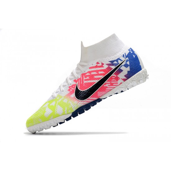 Nike Mercurial Superfly 7 Elite MDS TF White Rainbow Black 39-45