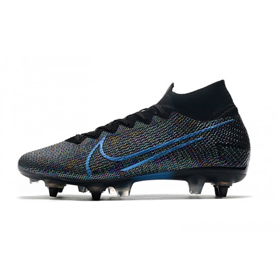 Nike Mercurial Superfly 7 Elite SG-PRO AC Black Blue 39-45