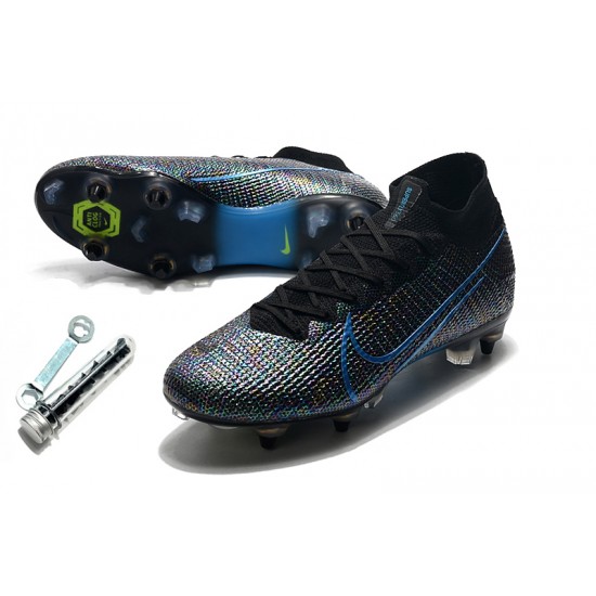 Nike Mercurial Superfly 7 Elite SG-PRO AC Black Blue 39-45