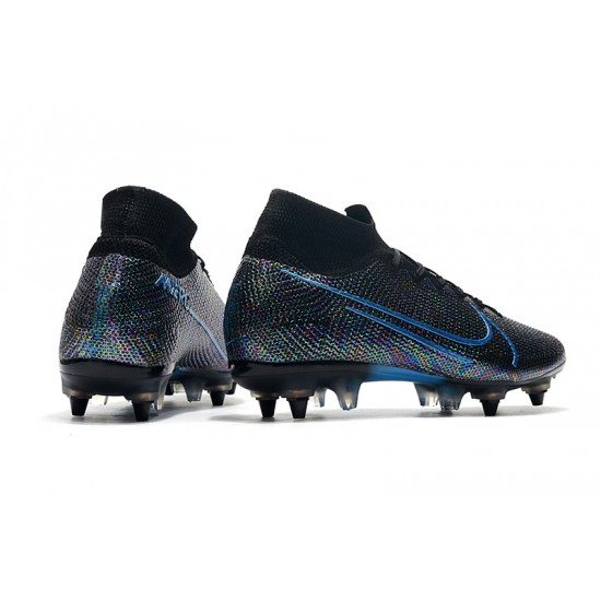 Nike Mercurial Superfly 7 Elite SG-PRO AC Black Blue 39-45