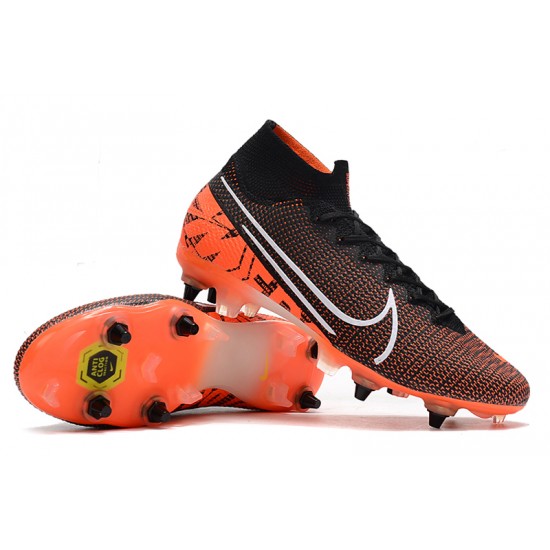 Nike Mercurial Superfly 7 Elite SG-PRO AC Black Orange White 39-45