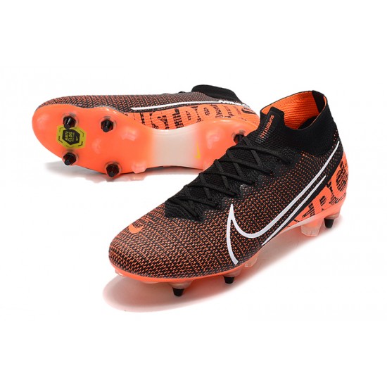 Nike Mercurial Superfly 7 Elite SG-PRO AC Black Orange White 39-45