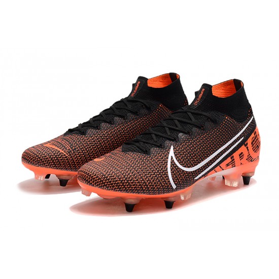 Nike Mercurial Superfly 7 Elite SG-PRO AC Black Orange White 39-45