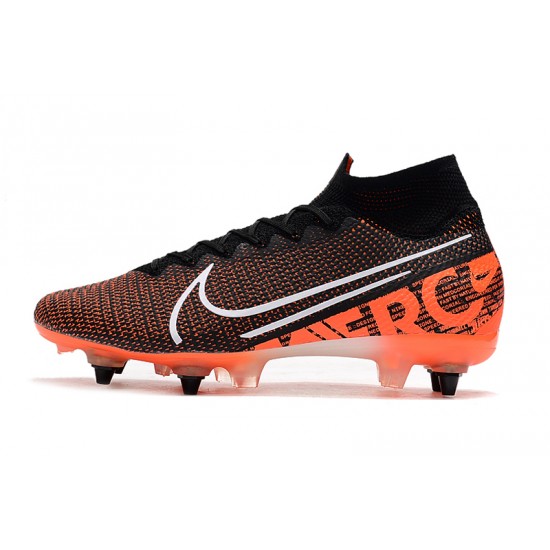 Nike Mercurial Superfly 7 Elite SG-PRO AC Black Orange White 39-45