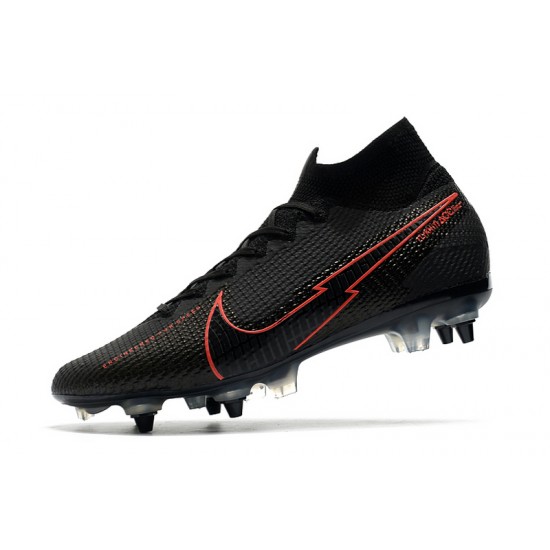 Nike Mercurial Superfly 7 Elite SG-PRO AC Black Red 39-45