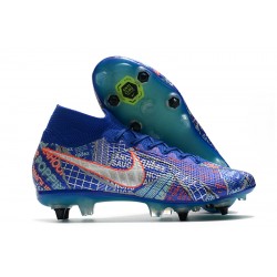 Nike Mercurial Superfly 7 Elite SG-PRO AC Blue Orange Silver 39-45