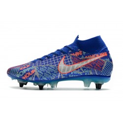 Nike Mercurial Superfly 7 Elite SG-PRO AC Blue Orange Silver 39-45