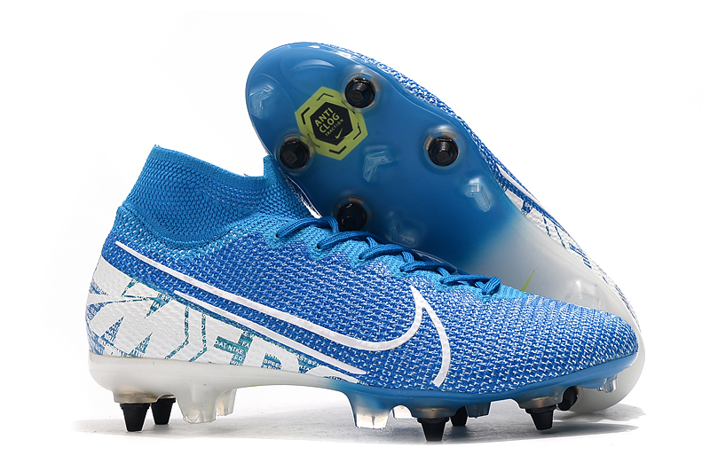 Authentic Nike Mercurial Superfly 7 Elite SG-PRO AC Blue White 39
