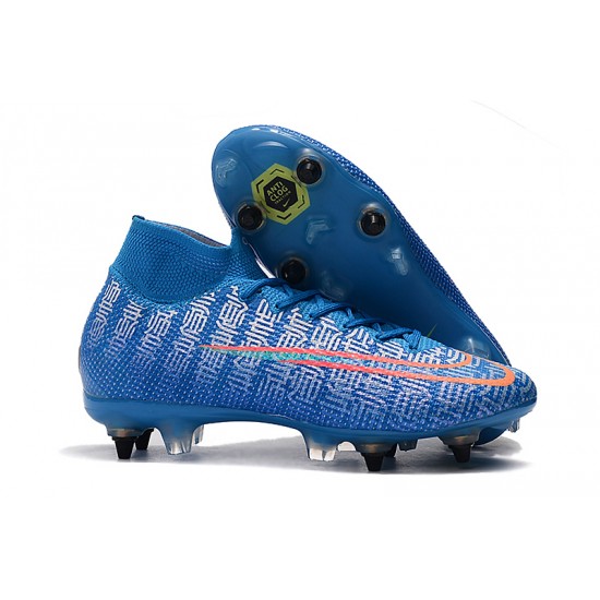 Nike Mercurial Superfly 7 Elite SG-PRO AC Blue White Orange 39-45