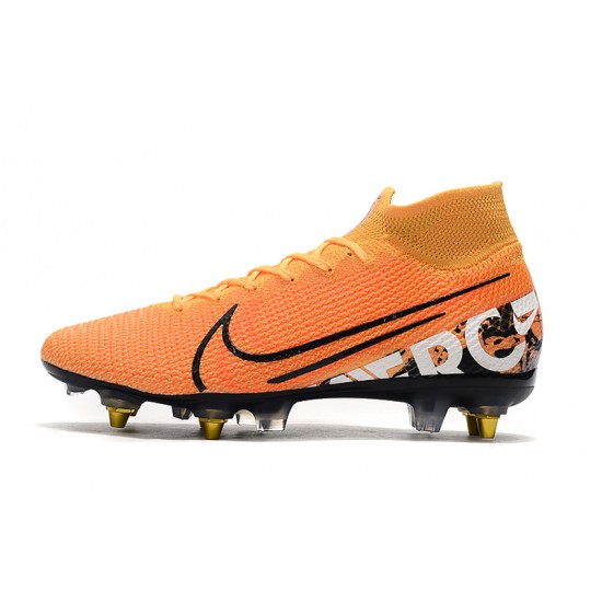 Nike Mercurial Superfly 7 Elite SG-PRO AC Orange Silver Black 39-45