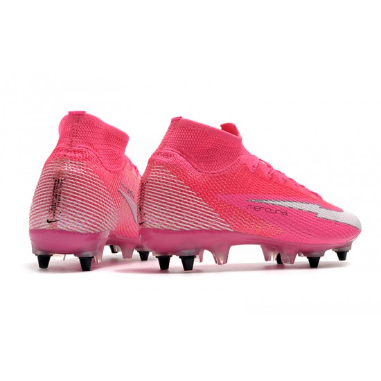 Nike Mercurial Superfly 7 Elite SG-PRO AC Pink Silver 39-45