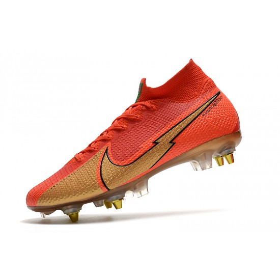 Nike Mercurial Superfly 7 Elite SG-PRO AC Red Gold 39-45
